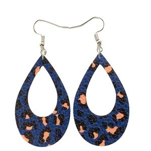 5 For $15 ❤   Faux Leather Dangle Earrings